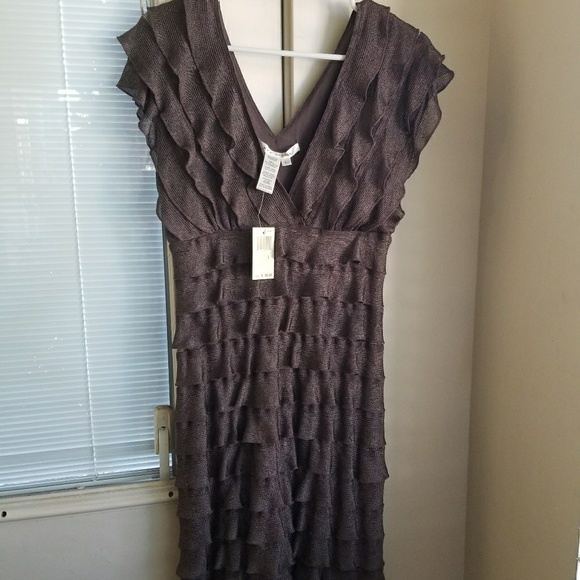Max Studio Ruffle Dress -NWT- never worn! Large - Picture 2 of 3